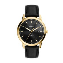 Load image into Gallery viewer, The Minimalist Solar-Powered Black Leather Watch