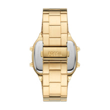Load image into Gallery viewer, Retro Digital Gold-Tone Stainless Steel Watch