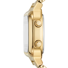Load image into Gallery viewer, Retro Digital Gold-Tone Stainless Steel Watch