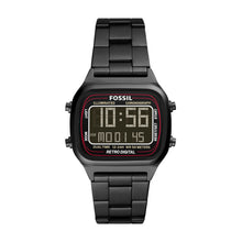 Load image into Gallery viewer, Retro Digital Black Stainless Steel Watch