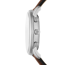 Load image into Gallery viewer, Minimalist Chronograph Brown Eco Leather Watch