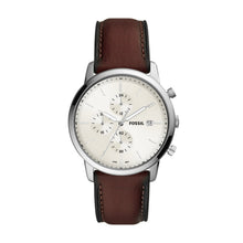 Load image into Gallery viewer, Minimalist Chronograph Brown Eco Leather Watch