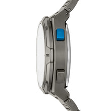 Load image into Gallery viewer, Everett Solar-Powered Digital Smoke Stainless Steel Watch