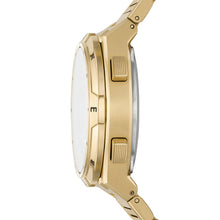Load image into Gallery viewer, Everett Solar-Powered Digital Gold-Tone Stainless Steel Watch