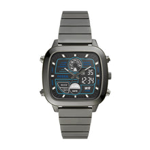 Load image into Gallery viewer, Retro Analog-Digital Smoke Stainless Steel Watch