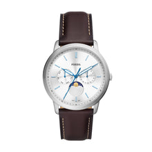Load image into Gallery viewer, Neutra Moonphase Multifunction Brown Leather Watch