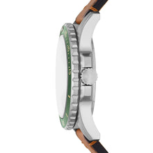 Load image into Gallery viewer, Fossil Blue Three-Hand Date Tan Eco Leather Watch