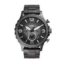 Load image into Gallery viewer, Nate Chronograph Smoke Stainless Steel Watch