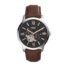 Load image into Gallery viewer, Townsman Automatic Leather Watch Brown