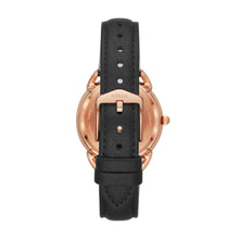 Load image into Gallery viewer, Tailor Mechanical Black Leather Watch