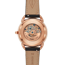 Load image into Gallery viewer, Tailor Mechanical Black Leather Watch