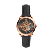 Load image into Gallery viewer, Tailor Mechanical Black Leather Watch