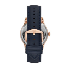 Load image into Gallery viewer, Townsman Automatic Navy Leather Watch