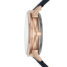Load image into Gallery viewer, Townsman Automatic Navy Leather Watch