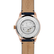 Load image into Gallery viewer, Townsman Automatic Navy Leather Watch