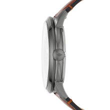 Load image into Gallery viewer, Townsman 48 mm Automatic Amber Leather Watch