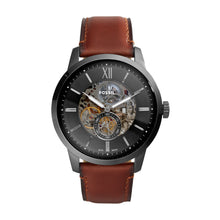 Load image into Gallery viewer, Townsman 48 mm Automatic Amber Leather Watch