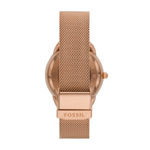 Load image into Gallery viewer, Tailor Automatic Rose Gold-Tone Stainless Steel Mesh Watch