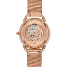 Load image into Gallery viewer, Tailor Automatic Rose Gold-Tone Stainless Steel Mesh Watch