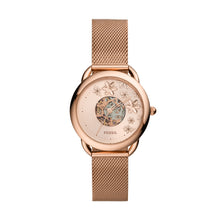 Load image into Gallery viewer, Tailor Automatic Rose Gold-Tone Stainless Steel Mesh Watch