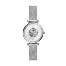 Load image into Gallery viewer, Carlie Mini Automatic Stainless Steel Mesh Watch