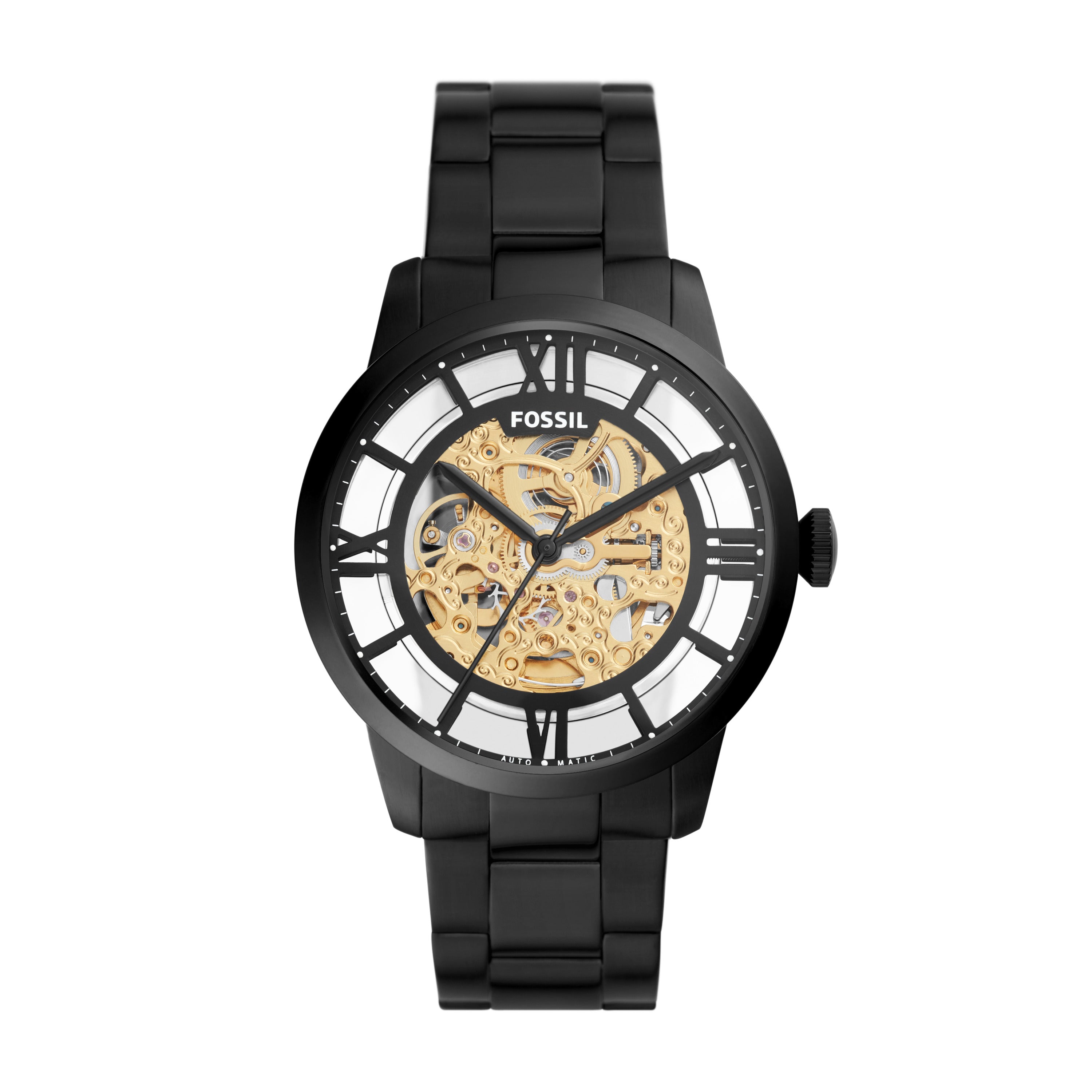 Me3098 Fossil Townsman Automatic Skeleton Watch Fossil 44mm
