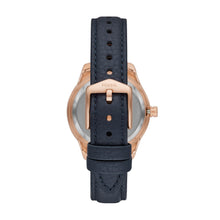 Load image into Gallery viewer, Stella Automatic Navy Eco Leather Watch
