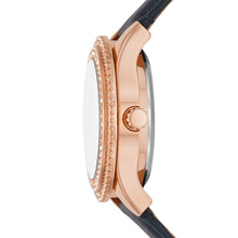 Load image into Gallery viewer, Stella Automatic Navy Eco Leather Watch