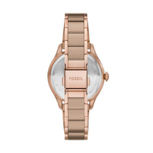 Load image into Gallery viewer, Gilmore Three-Hand Date Rose Gold-Tone and Brown Ceramic Watch
