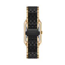 Load image into Gallery viewer, Raquel 26mm Three-Hand Date Gold-Tone Stainless Steel and Black Ceramic Watch
