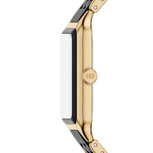 Load image into Gallery viewer, Raquel 26mm Three-Hand Date Gold-Tone Stainless Steel and Black Ceramic Watch
