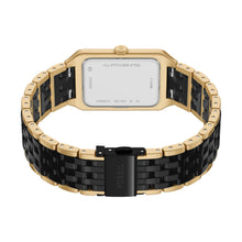 Load image into Gallery viewer, Raquel 26mm Three-Hand Date Gold-Tone Stainless Steel and Black Ceramic Watch
