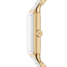 Load image into Gallery viewer, Raquel 26mm Three-Hand Date Gold-Tone Stainless Steel &amp; White Ceramic Watch
