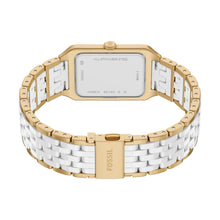 Load image into Gallery viewer, Raquel 26mm Three-Hand Date Gold-Tone Stainless Steel &amp; White Ceramic Watch
