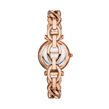 Load image into Gallery viewer, Carlie Three-Hand Rose Gold-Tone Stainless Steel Watch
