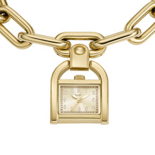 Load image into Gallery viewer, Harwell Three-Hand Gold-Tone Stainless Steel Watch Charm Bracelet
