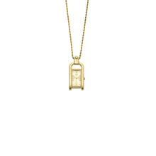 Load image into Gallery viewer, Harwell Three-Hand Gold-Tone Stainless Steel Watch Necklace
