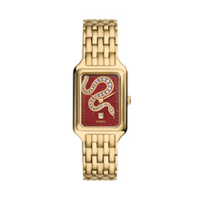 Load image into Gallery viewer, Raquel Three-Hand Date Gold-Tone Stainless Steel Watch
