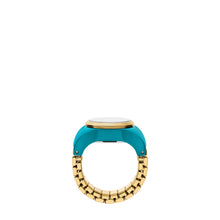 Load image into Gallery viewer, Watch Ring Two-Hand Gold-Tone Stainless Steel
