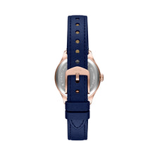Load image into Gallery viewer, Gilmore Three-Hand Navy Leather Watch
