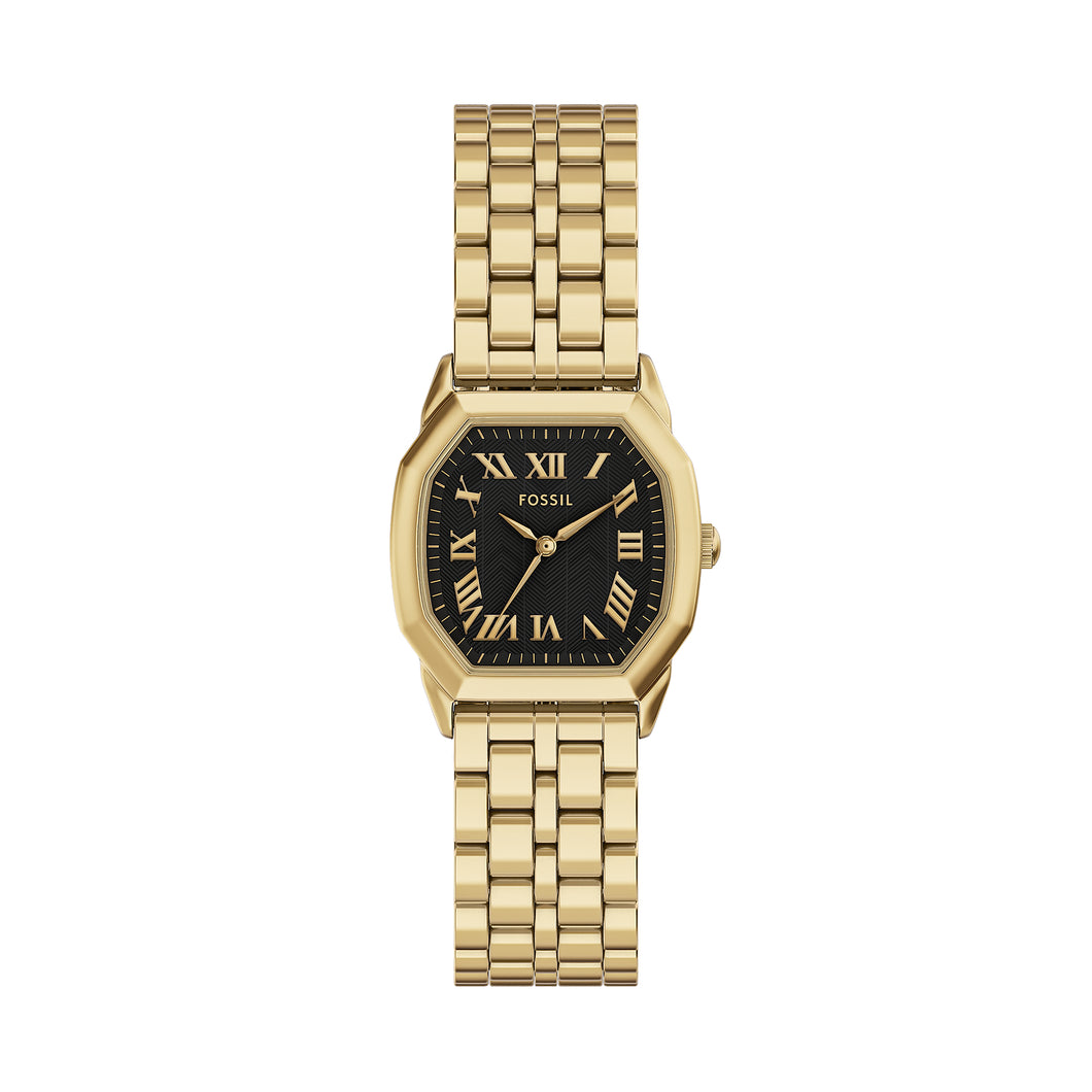 Harlow Three-Hand Gold-Tone Stainless Steel Watch