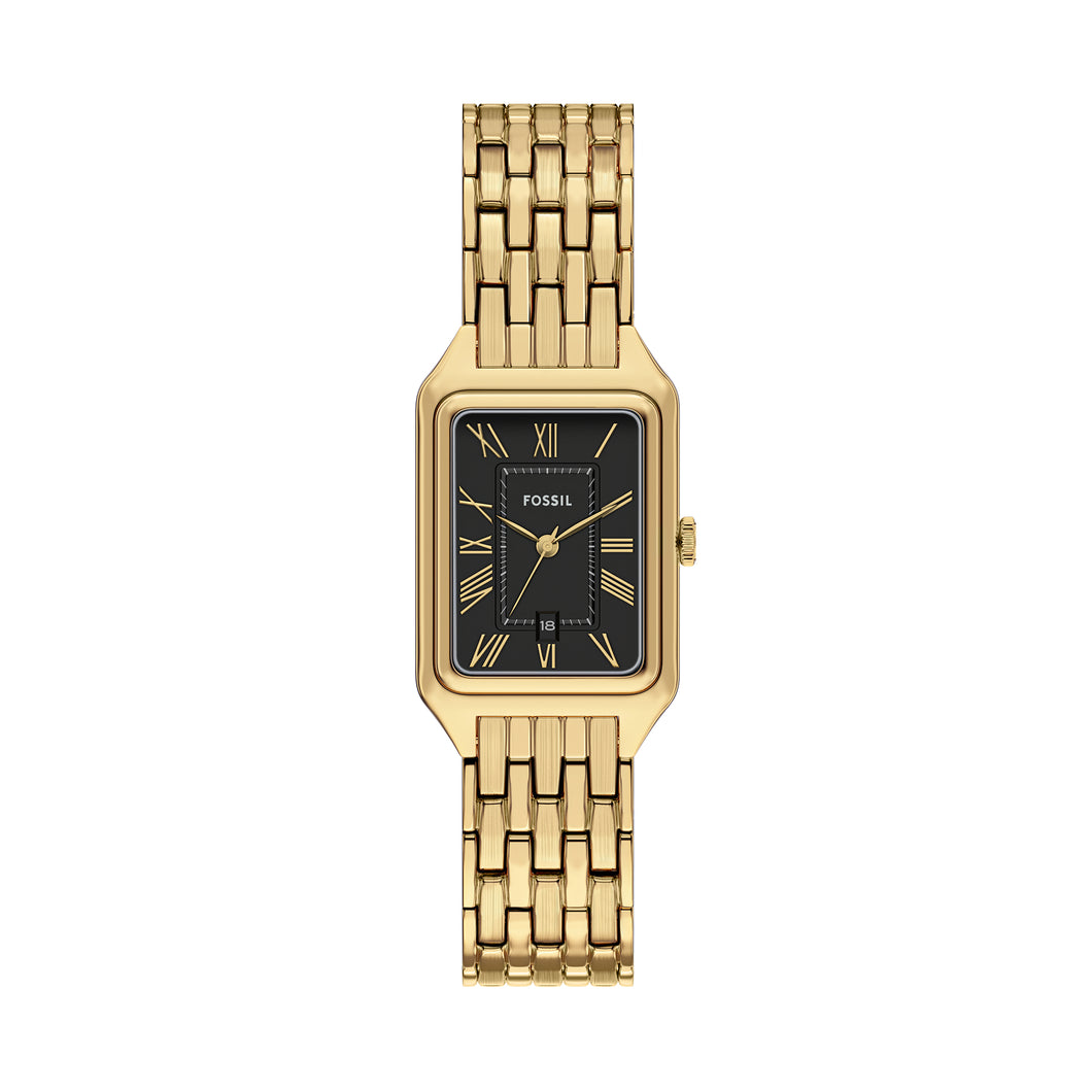 Raquel Three-Hand Date Gold-Tone Stainless Steel Watch