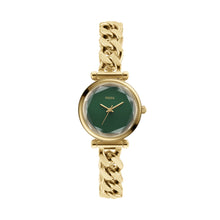 Load image into Gallery viewer, Carlie Three-Hand Gold-Tone Stainless Steel Watch
