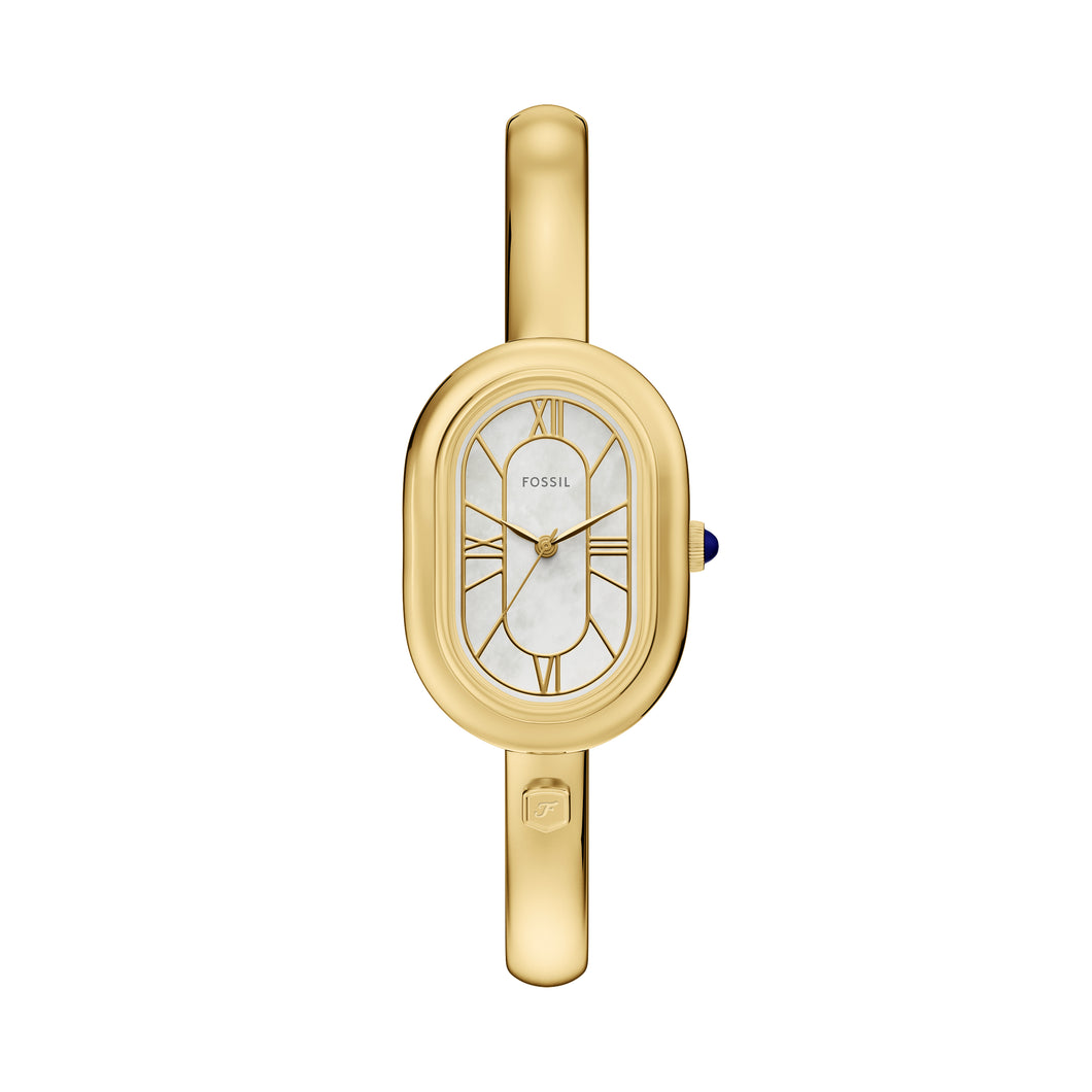 Sloan Three-Hand Gold-Tone Stainless Steel Bangle Watch