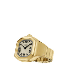 Load image into Gallery viewer, Harlow Watch Ring Two-Hand Gold-Tone Stainless Steel Watch
