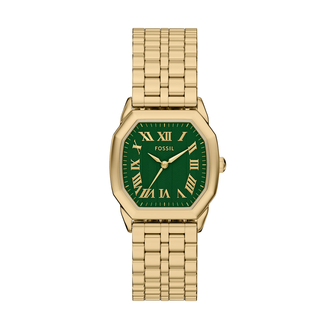 Harlow Three-Hand Gold-Tone Stainless Steel Watch