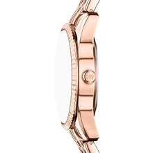 Load image into Gallery viewer, Scarlette Three-Hand Day-Date Rose Gold-Tone Stainless Steel Watch
