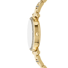 Load image into Gallery viewer, Carlie Three-Hand Gold-Tone Stainless Steel Watch
