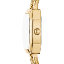 Load image into Gallery viewer, Harlow Three-Hand Brown Leather and Gold-Tone Stainless Steel Watch
