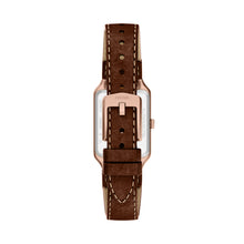 Load image into Gallery viewer, Raquel Three-Hand Date Brown Leather Watch
